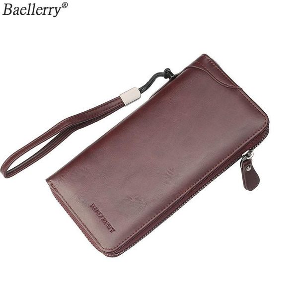 

wallets fashion baellerry womens wallet 2021 zipper female purse for men multifunction man leather with coin pocket phone, Red;black
