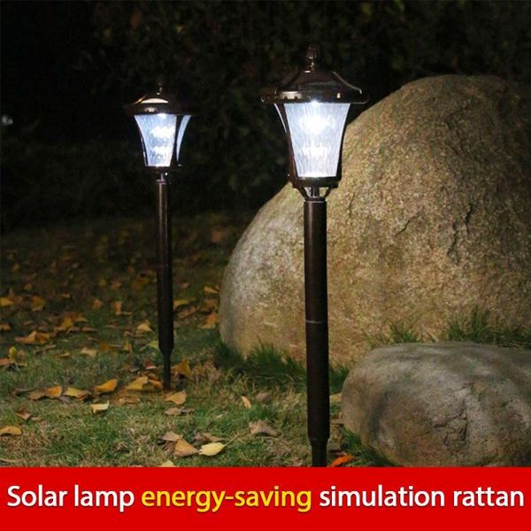 

lawn lamps 3.2v 500mah waterproof solar power hexagonal led lamp pathway courtyard landscape garden outdoor light material abs