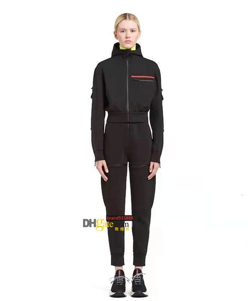 

women's tracksuits woemn track suits sweater hooded with pants trouse sport slim for lady with letters zippers spring autumn terry hoo, Gray