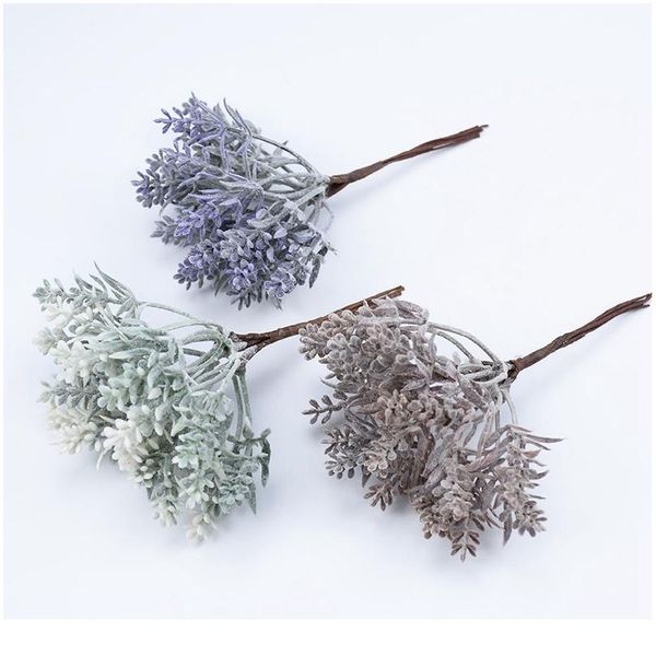 

6pcs artificial plastic flowers christmas decorations vases for home wedding party fake plants gifts box diy wreath scra qylpda