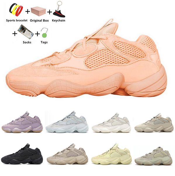 

enflame kanye 500 mens running shoes salt stone soft vision taupe light utility black super moon yellow bone white blush men women trainers