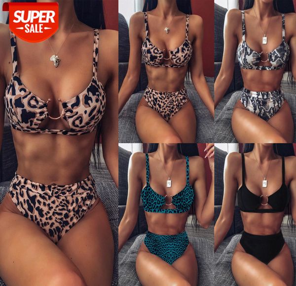 

bathing suits swimsuit ladies split leopard print bikini #rc9x, White;black