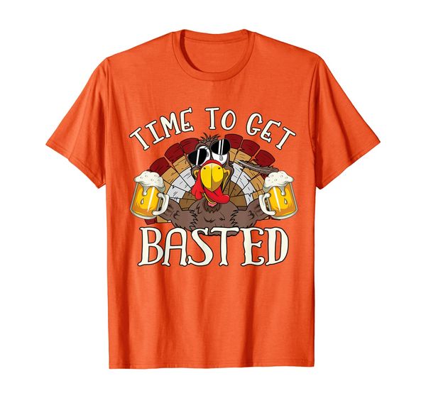 

time to get basted shirt - let's get turkey costume t-shirt, White;black