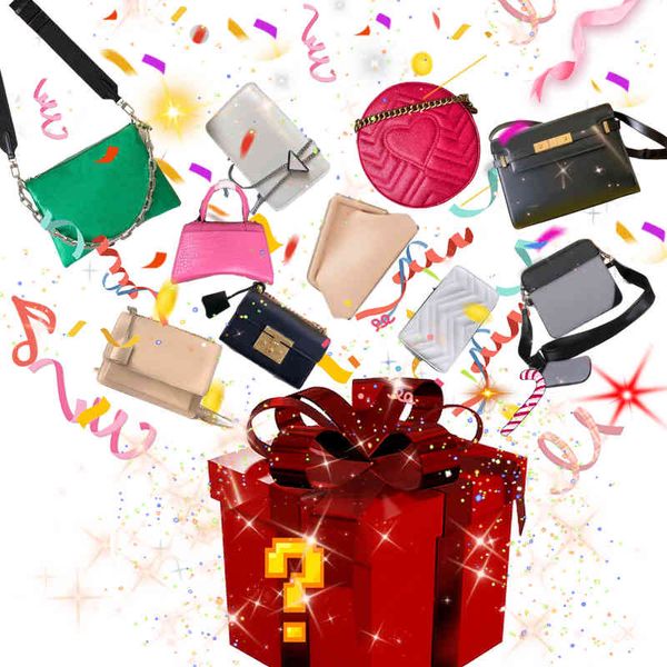 

mystery box lucky boxes bags christmas gift present designer handbags clutch shoulder luxury handbag women designers bag lady purse wallet