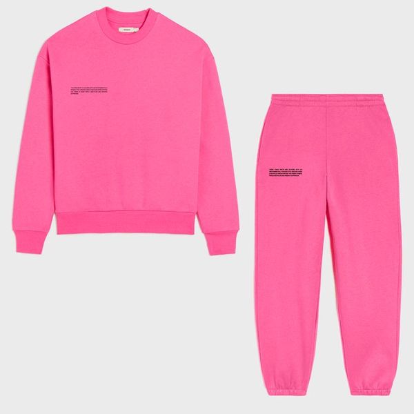 

solid 100% cotton sweatsuit set for women two piece outfits oversized and sweatpants jogger tracksuits loose trousers, White