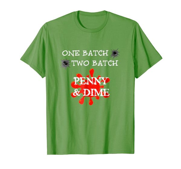 

one batch, two batch, penny dime t-shirt, White;black