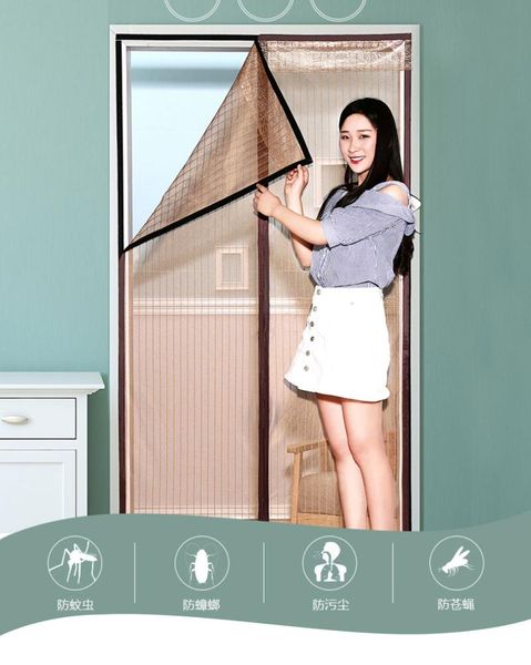 

curtain & drapes door curtain,anti-mosquito and insect-proof automatic closing invisible gauze ,large-size custom