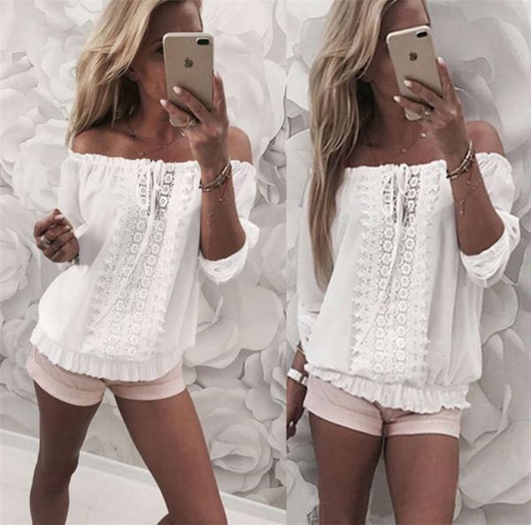 

new one shoulder t-shirt in winter, White