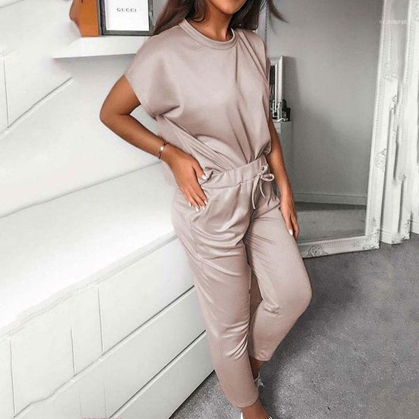 

two piece dress 2021 summer joggers women set pieces woman sweat suits 2 outfits for tracksuit matching and pants1, White