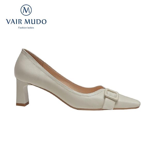 

vair mudo high heels pumps shoes women fashion elegant mary janes office & career part genuine leather footwear handmade d158l, Black