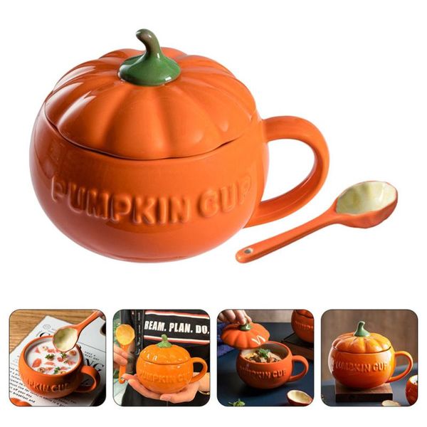 

mugs 1set creative ceramic water pretty mug cup coffee storage (orange)