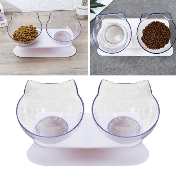 

kitten elevated water bowls raised feeder with stand 15Â° tilted for small pet
