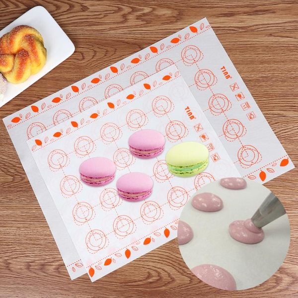 

1pc silicone grade macaron baking mat non stick cake sheet rolling pad kneading dough bakeware oven pastry cooking tools