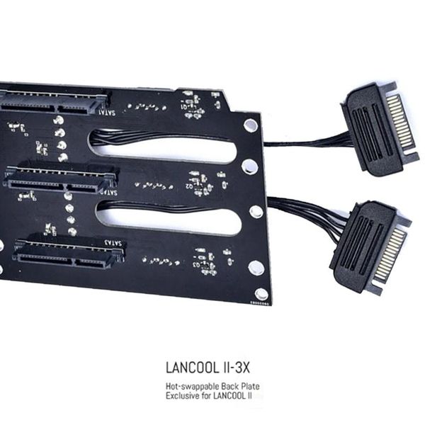 

lianli - swappable back plate exclusive for lancool ii case, 3 hard drives,lancool-ii-3x