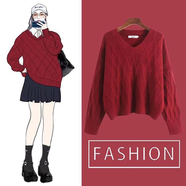 

women's sweaters wholesale 2021 spring autumn winter fashion casual warm nice women cropped sweater woman female ol bvy1552, White;black