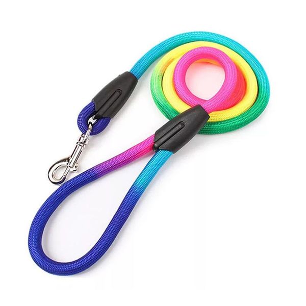 

dog collars & leashes pets colored nylon traction leash with strong and durable accessories suit for small puppy rope seat belt