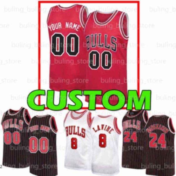 

custom chicago bulls jerseys zach derrick lavine lauri 1 rose markkanen coby wendell white carter jr otto 22 porter basketball, Black;red