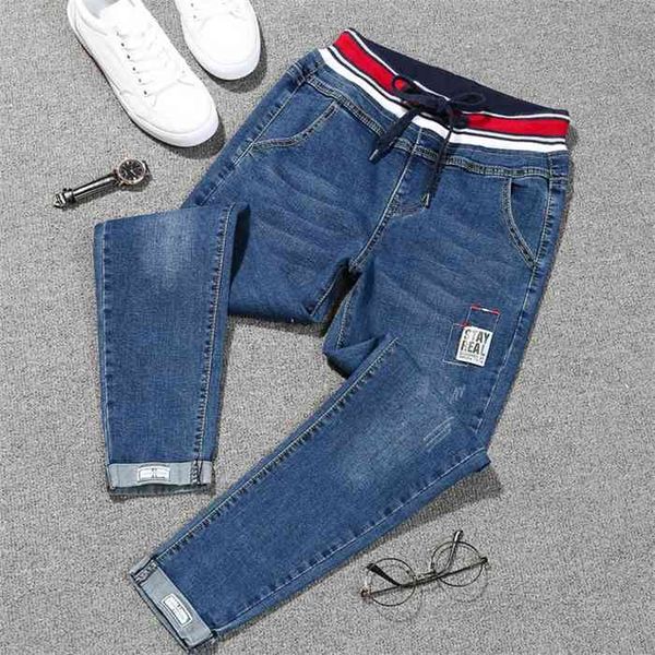 

2021 women high waist skinny denim jeans plus size casual mom jeans pants streetwear black women clothing pant, Blue