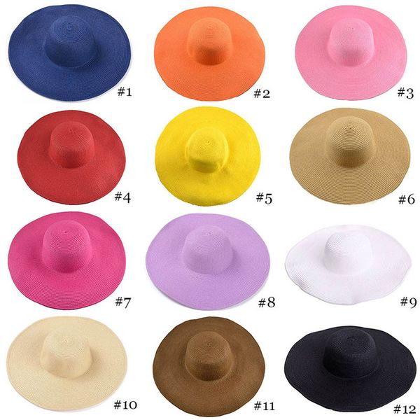 

2021 new elegant women paper straw packable wide brim sun ladies shade floppy kentucky derby summer beach hat diy boater cap fiz9, Blue;gray