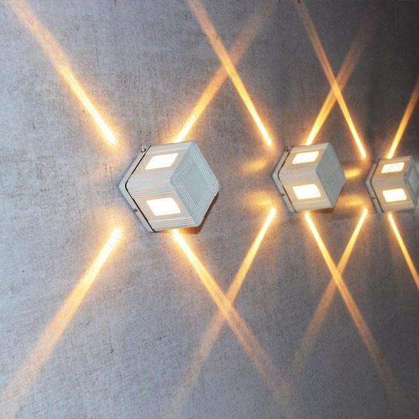 

3w led exterior wall sconce light fixture waterproof lamp building decor