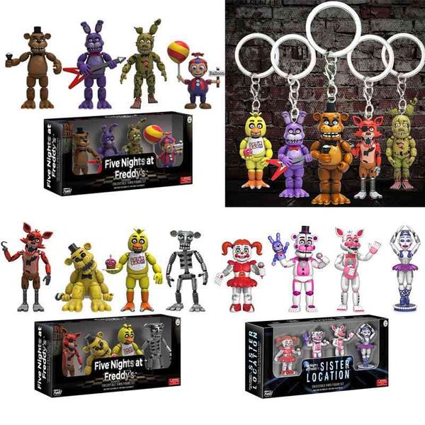 

teddy bear's five midnight hougong game surrounding doll hand-made model key chain bag pendant