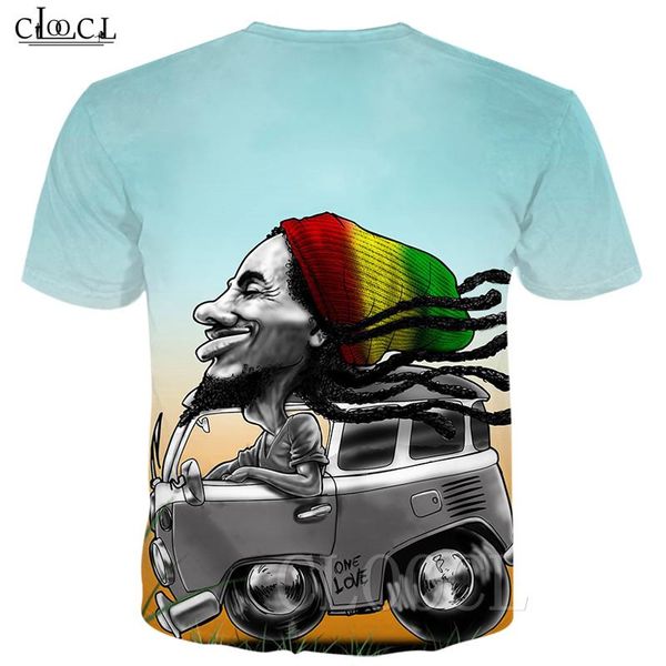 

popular print funny t streetwear shirt new summer creator bob marley rock shirts men women t-shirt style reggae 3d tee fievu, Black