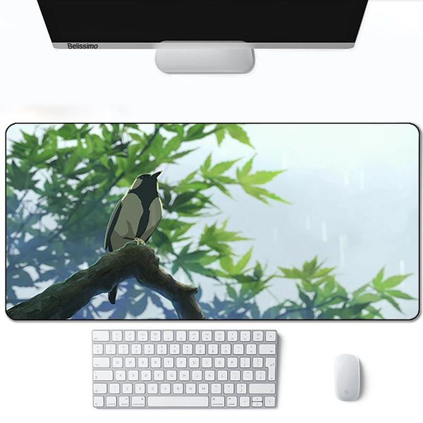 

mouse pads & wrist rests carpet cute pad gaming led accessories mats anime mousepad company mat the garden of words long keyboard for rug wh