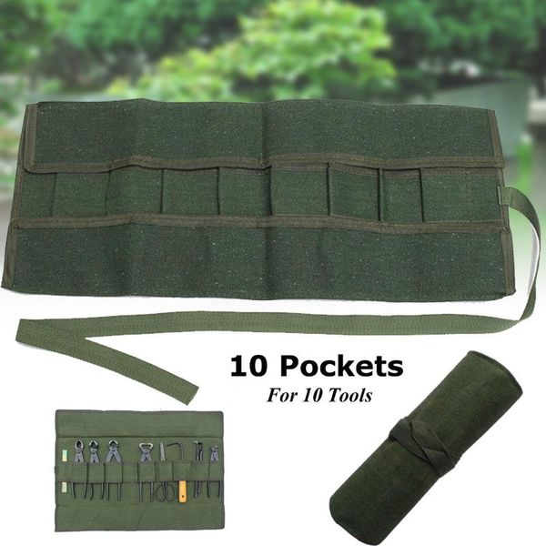 

newly japanese bonsai tools storage package roll bag 600x430mm canvas tool set case te889