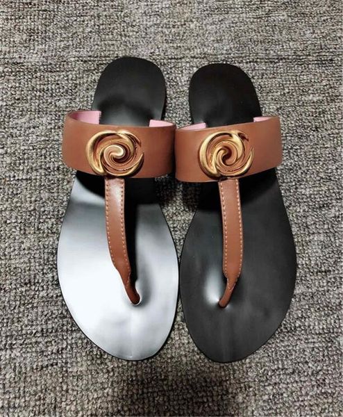 

new fashon women men casual sandals leather beach slippers design flip flops shoes peep toe sandal g04511, Black