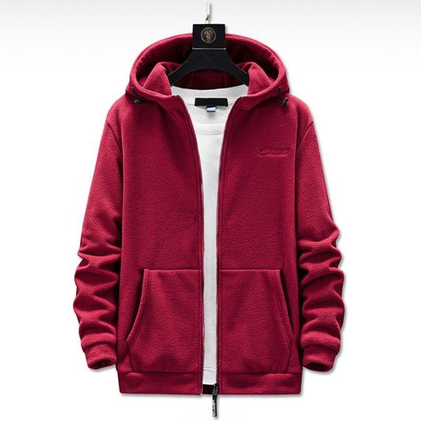 

men's hoodies & sweatshirts fall plus size hooded sweater 4xl-9xl fashion pocket fleece cardigan zipper, Black