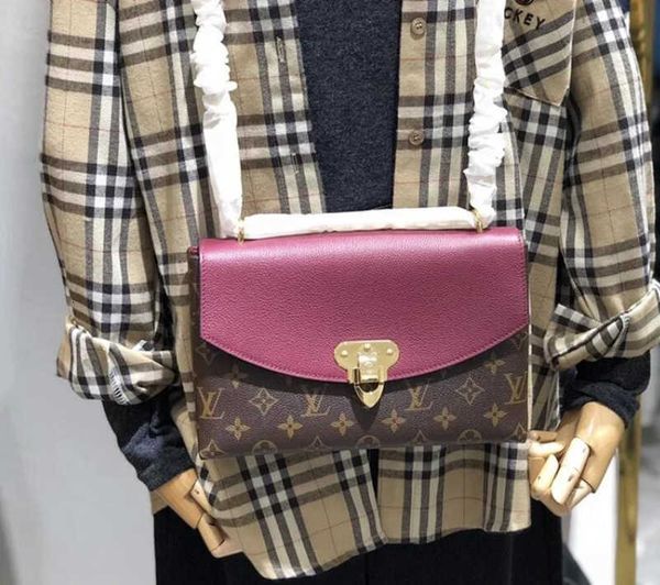 

cross luxury m43714 spring and summer new color-blocking shoulder bag handbags iconic handles shoulder bags totes brand body designer ba
