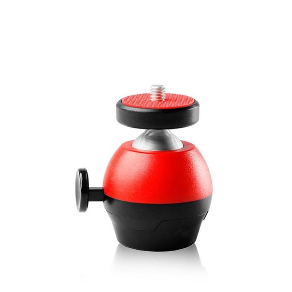 

mini tripod ball head 1/4 inch screw ballhead with lock for camera led video light monitor microphone phone vlog action camera