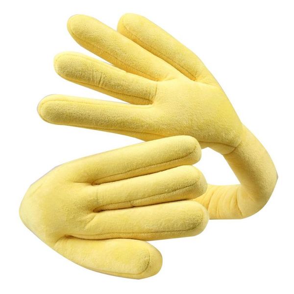 

pillow creative soft hand shape travel adjustable bends neck support for airplane car home decor nap office pillows