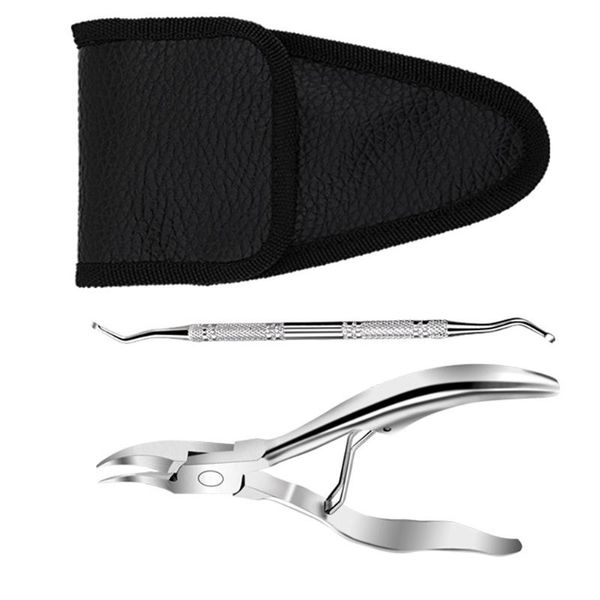 

nail gel 1 set stainless steel plier cuticle nipper cutter for (silver), Red;pink