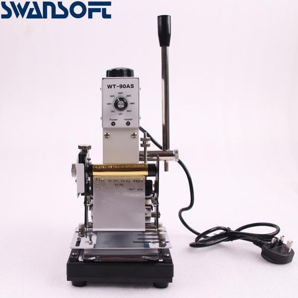 

craft tools swansoft pvc card foil stamping machine gilding press wt-90as