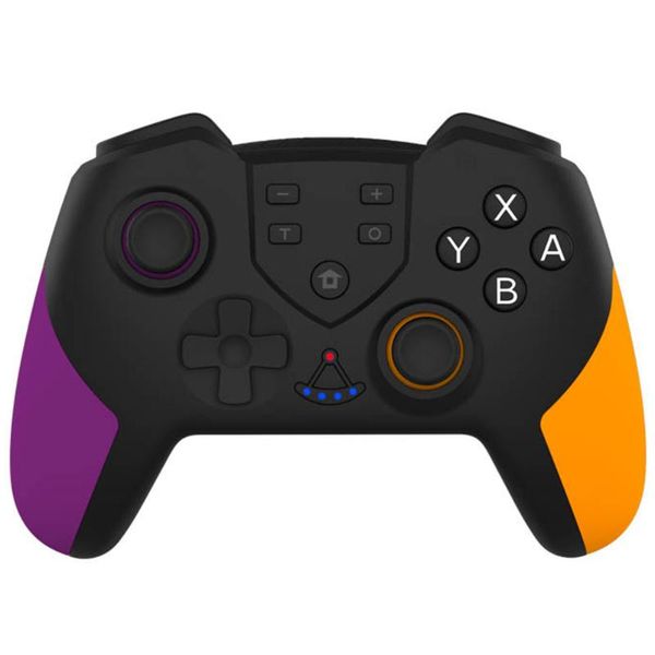

wireless joystick for switch pro bluetooth game controller (purple orange)