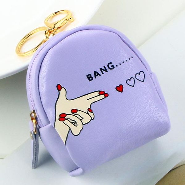 

coin purses women mini purse short wallets zipper moneybags pouch pockets keys card bag woman wallet keychain pendant lady heart, Red;black