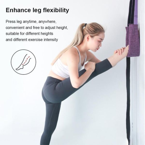 

aerial yoga rope open hip stretch with inverted pull belt splits lower waist trainer resistance bands