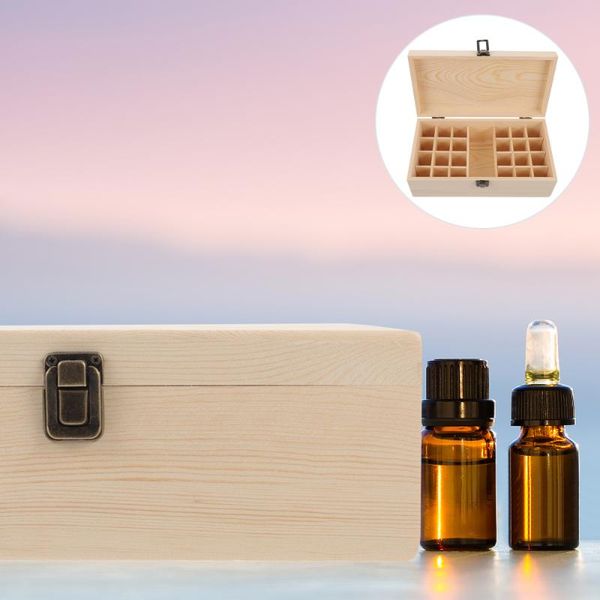 

storage bags durable wooden essential oil box organizer container