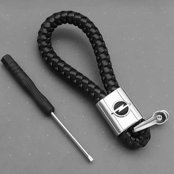 

keychains keychain braided rope pendant for opel corsa e ampera astra insignia combo zafira vivaro key chain accessories, Silver
