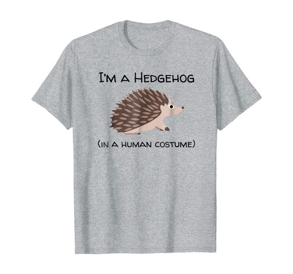 

hedgehog costume t-shirt funny hedgehog human costume shirt, White;black