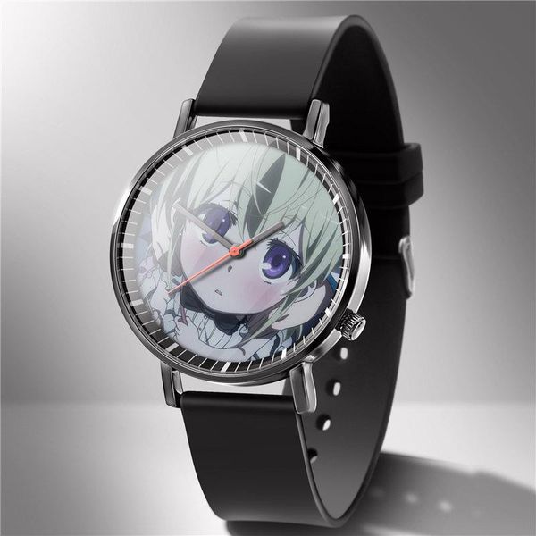 

wristwatches 2021 anime toaru kagaku no railgun s wristwatch sao for women watch watches quartz female clock brithday gifts 01, Slivery;brown