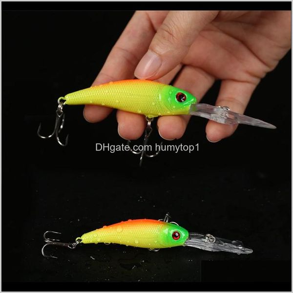 

fishing lure in bait deep swim hard bait fish tackle 10cm 7.5g float minnow fishing wobbler fqgi5 7mqih