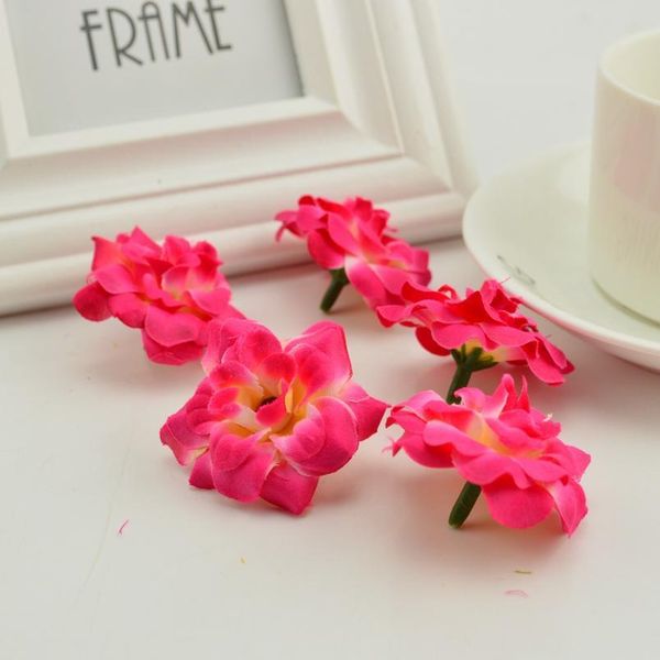 

10pcs silk multicolor rose fake flower head wedding home christmas decoration diy wreath craft ornaments artificia jllbib