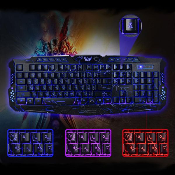 

keyboards gaming keyboard mouse j60 combo anti-ghosting adjustable dpi colorful backlit for desknotebook lappc computer