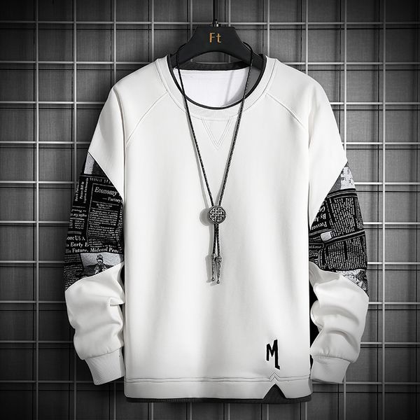 

2021 brand hoodies mens sweatshirt harajuku long sleeve new autumn man clothe korean style fashion plus size clothing 38ht, Black