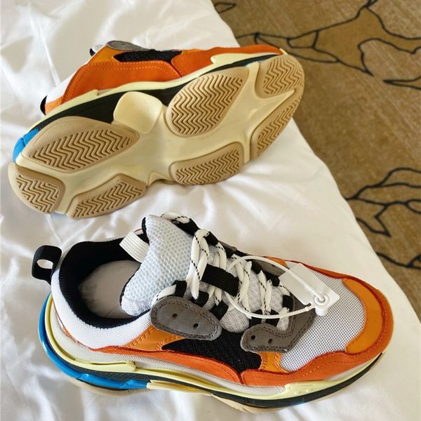 

mesh + genuine leather couple casual shoes retro color stitching jogging shoes cool outdoor thick soles sneakers luxury irregular design sne, Black