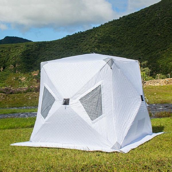

tents and shelters outdoor winterized tent upgraded thicken ice fishing shelter waterproof cotton easy set-up winter camping