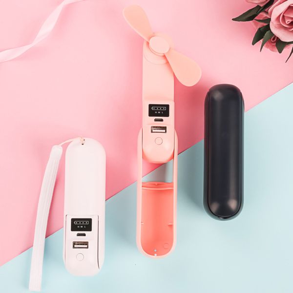 

creative usb mini fan rechargeable portable folding fan for students