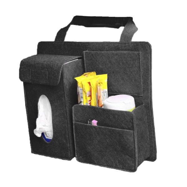 

car organizer back seat storage bag hanging paper towel mobile phone t21e
